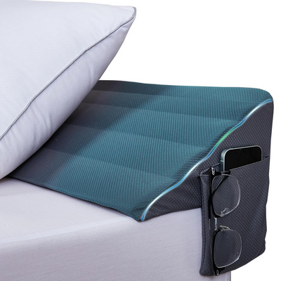 High Density Memory Foam Bed Wedge Headboard Pillow for Mattress Gap Filler Between Headboard and Mattress Washable Cover