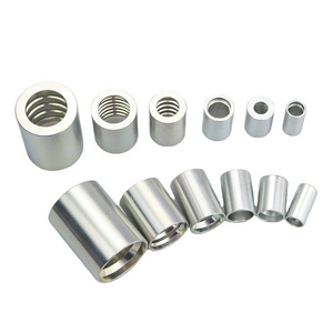 Custom 00210 Interlocking Ferrule BSP BSPT JIC ORFS Stainless Steel Hydraulic Hose Fitting Female Metal Hydraulic Swage Sleeve