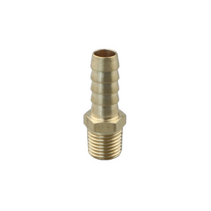 barbed brass Hydraulic hose splicer fittings 4 6 8 10 12mm 1/4" NPT to 3/8" Hose Barb Tail BSP Male Connector Joint Copper