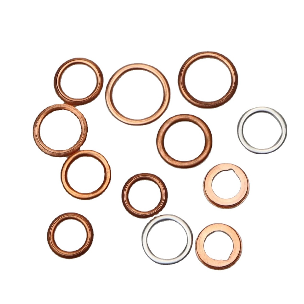 BZ-094 Wholesale custom Hollow ring / hollow copper gasket / hollow copper washer in size 16*22*2mm