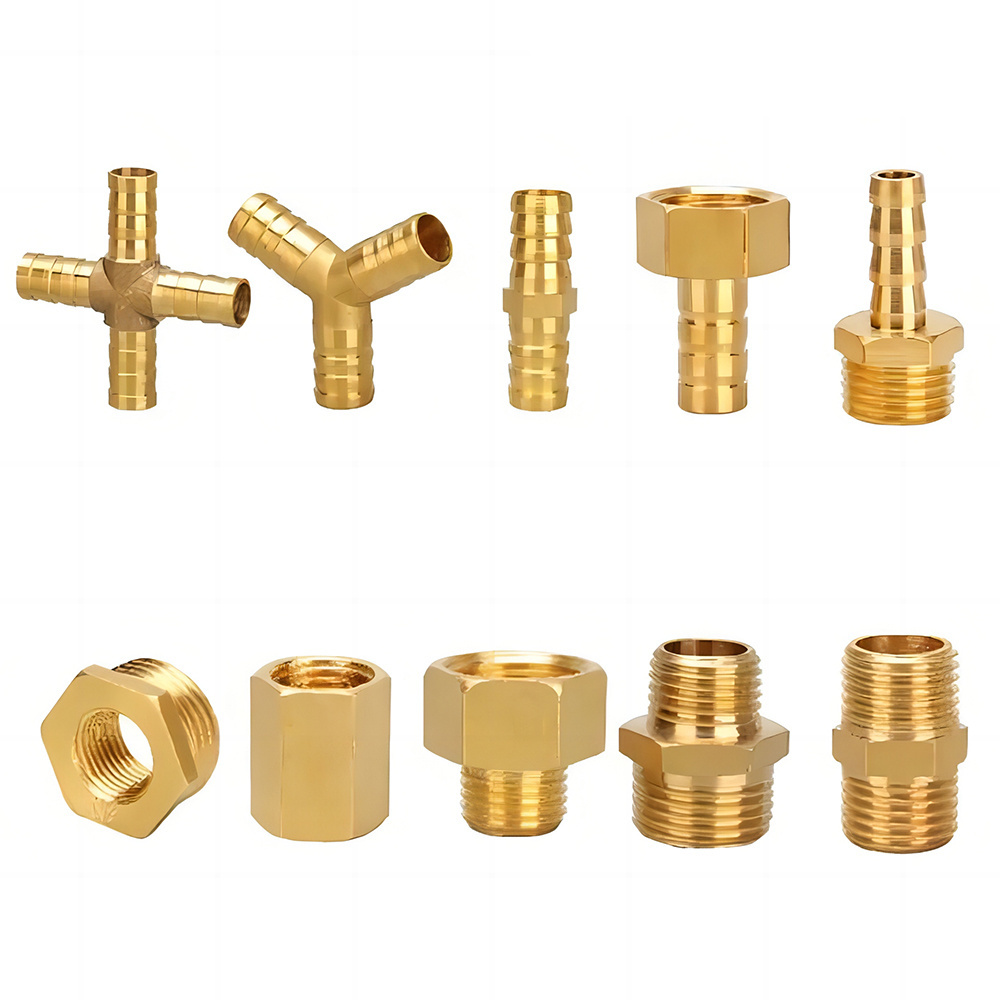 Brass Barb Hose Fitting 90 Degree Elbow 14mm Barbed to G3/8 Male Pipe Adapter Connector pagoda joint