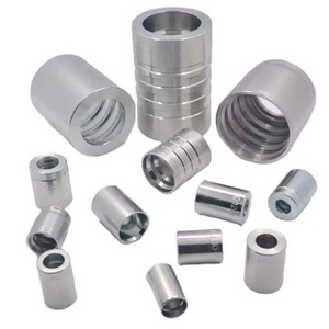 High Quality carbon Steel Hydraulic Hose Ferrule Hydraulic Pipe Fittings crimp couplings