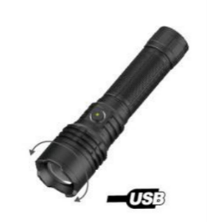 Highlight 3000 Lumen Multifunctional Portable LED Rechargeable IPX4 Waterproof Flashlight