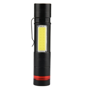 Mini Rechargeable LED Flashlight Waterproof Portable Torch Light with Pen Holder for Emergency