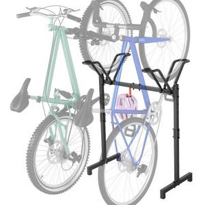 Garage Bike Rack Storage Organizer 2 Bike Floor Parking Stand For Garage Organizer Bicycle Storage Rack For Garage