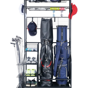 Golf Bag Storage Garage Organizer of Extra Large Size Ball Rack Storage Stand and Golf Equipment Rack for Garage Shed Basement