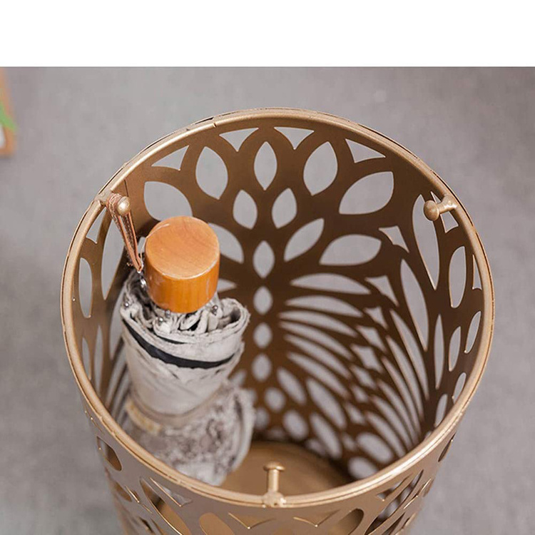 Customized Metal Round Shape Umbrella Stand Holder Rack For Indoor Outdoor