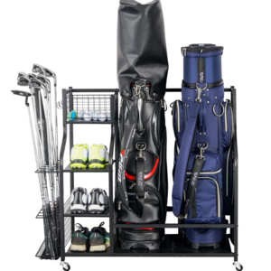 Golf Storage Garage Organizer Bag Storage Stand Other Golfing Equipment Rack Extra Large Design For Golf Clubs Accessories