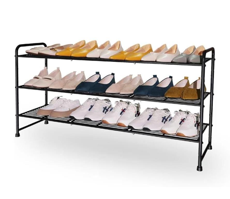 Hot Design Manufacture Metal Storage Shoe Rack 3 Tiers Boots Sneakers Shelf Storage Furniture Shoe Holder For Home