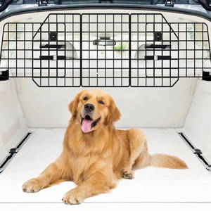 ODM Dog Car Barrier Safety Travel Universal Car Quick Assemble Size Adjustable Carbon Steel Pet Car Barrier