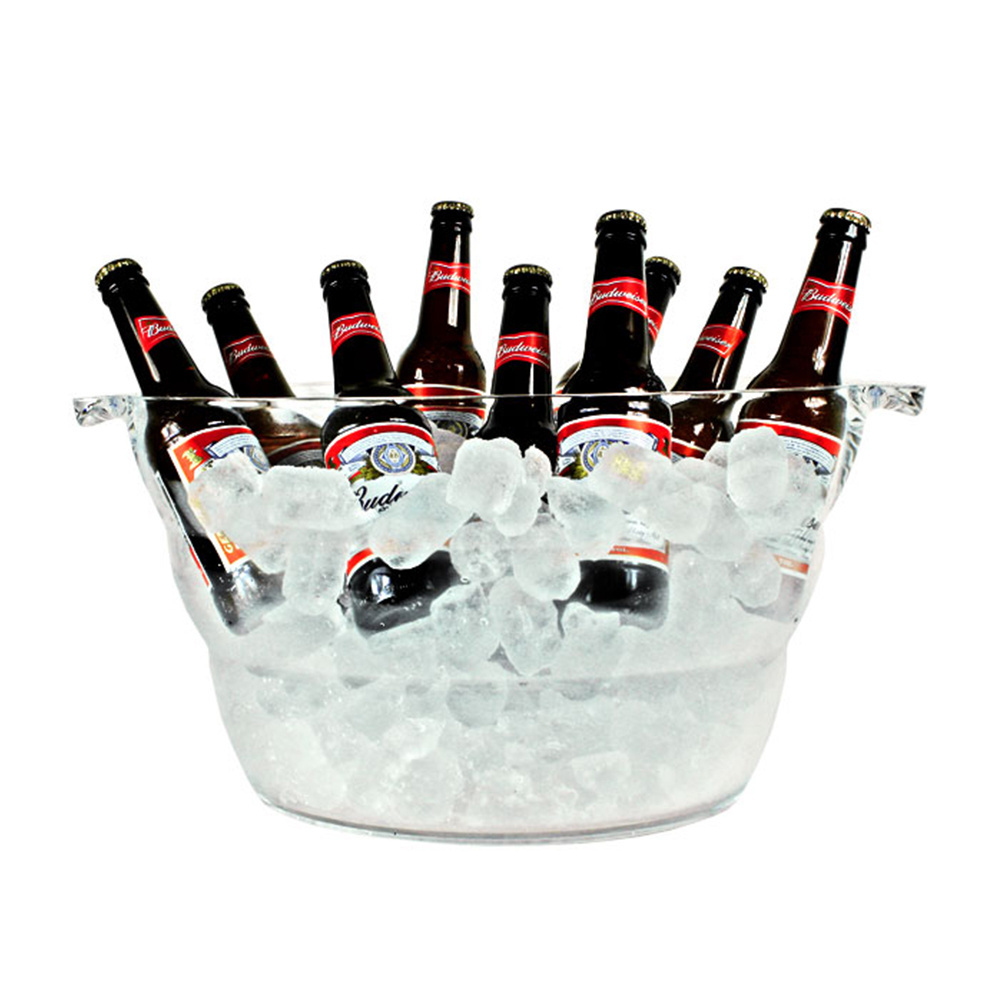 Acrylic PS plastic coolers Wine Party Drink Tub wine ice chilled bucket 12L