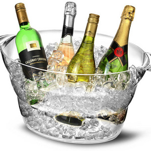 Acrylic PS plastic coolers Wine Party Drink Tub wine ice chilled bucket 12L