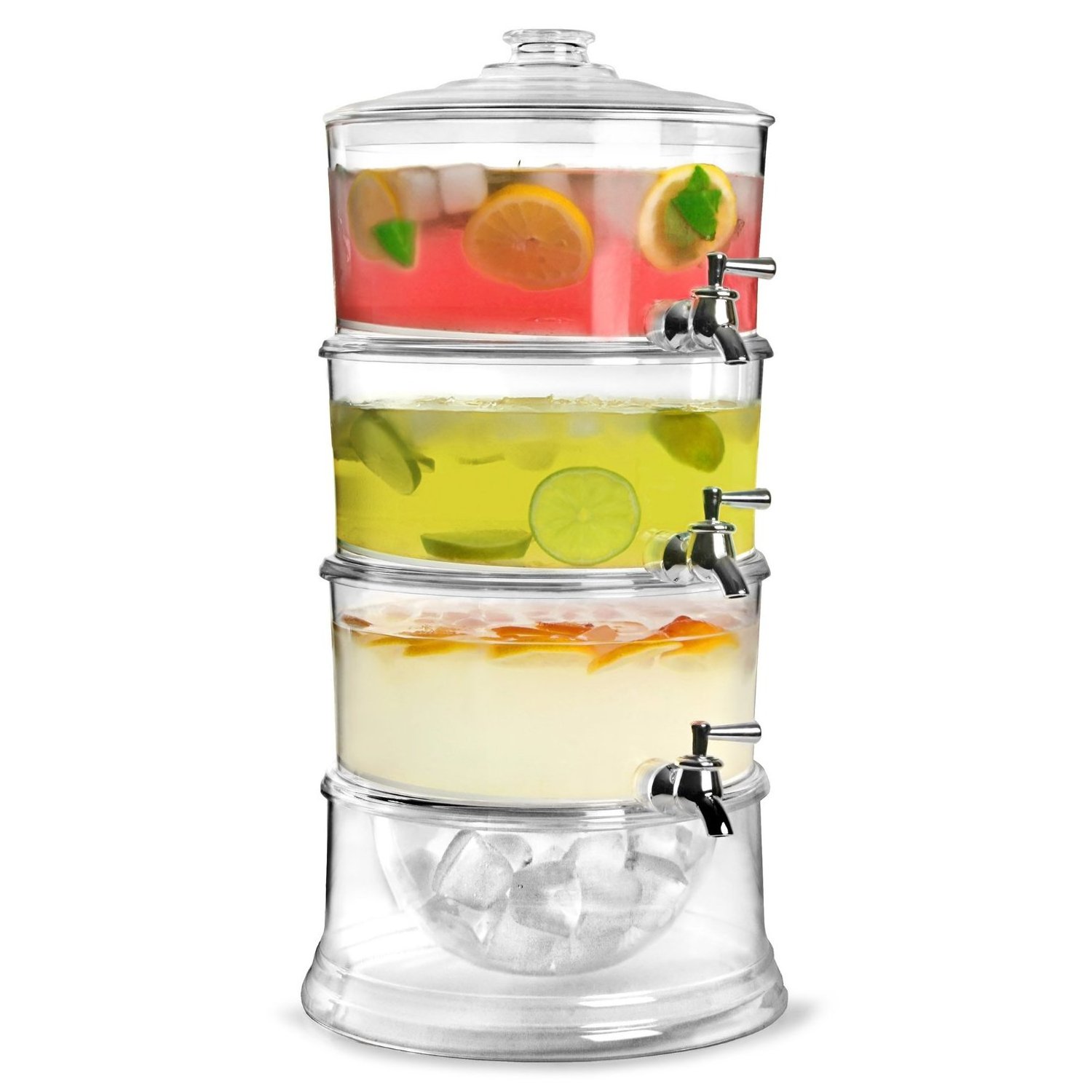 Frozen Beverage Cool Drink Tower 3 Tier Multi Drink Dispenser