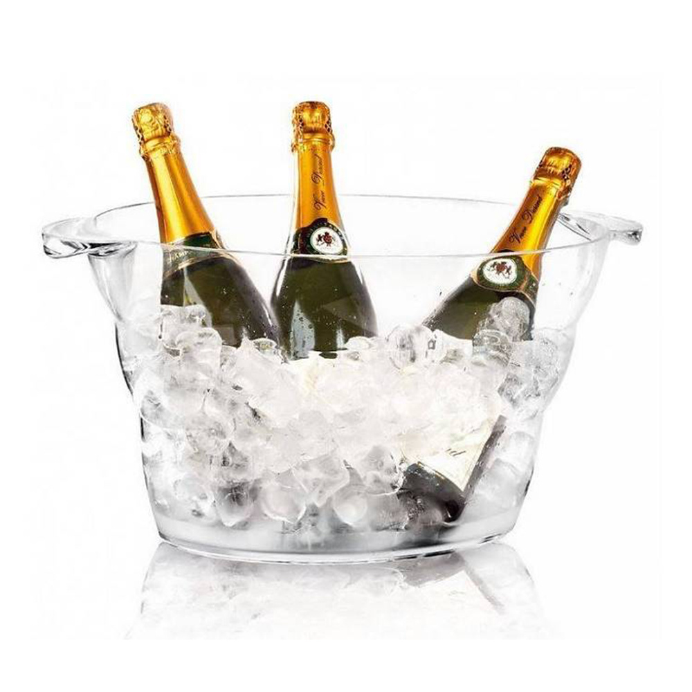 Acrylic PS plastic coolers Wine Party Drink Tub wine ice chilled bucket 12L