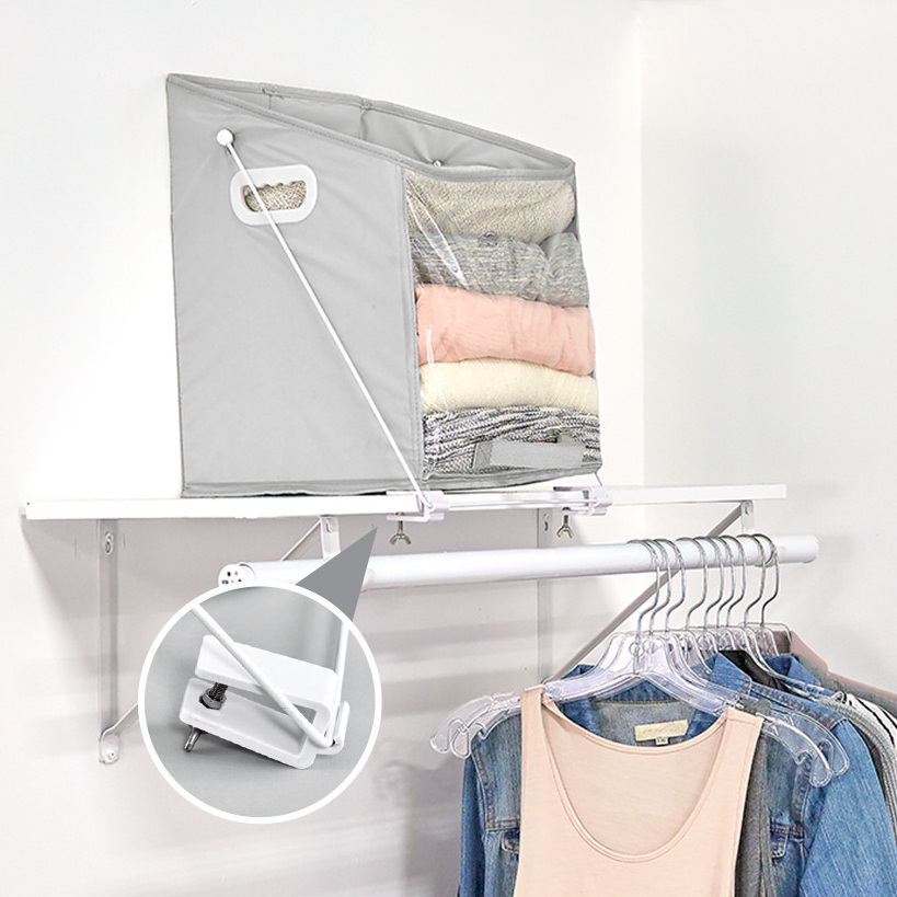 Stroage Caddy The Easy Up, Easy Down, Shelf Storage System folding closets organizer Pull Down Closet Storage Bin