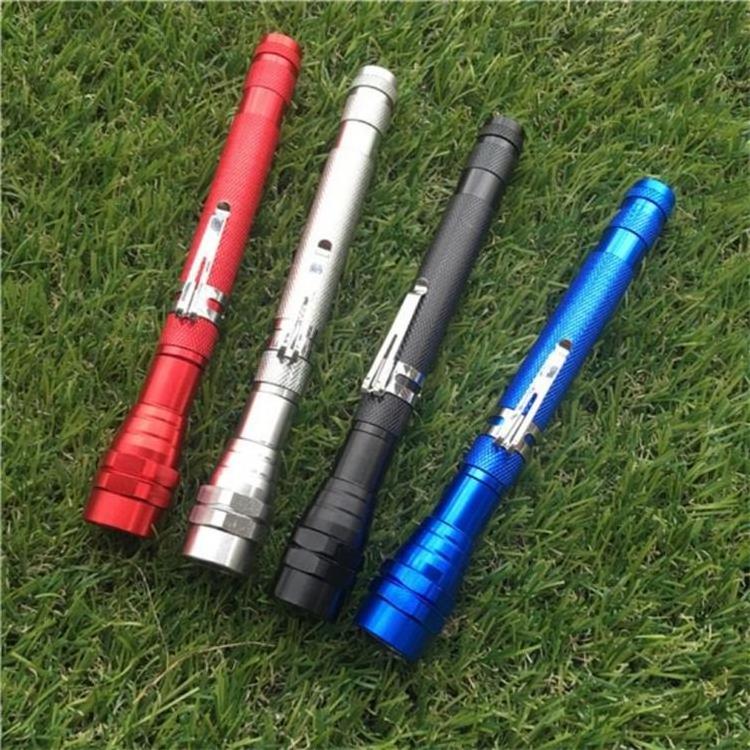 Flexible LED Torch Magnetic tools multifunction flashlight Telescopic Pick up Torch with clip