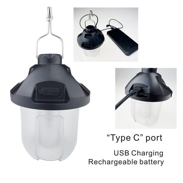 Factory LED Rechargeable Camp Light Hanging Portable Waterproof Camping Lantern