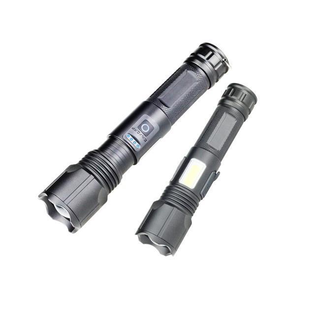 rechargeable torch 100000 lumen camping flashlights led power style flashlight with side light