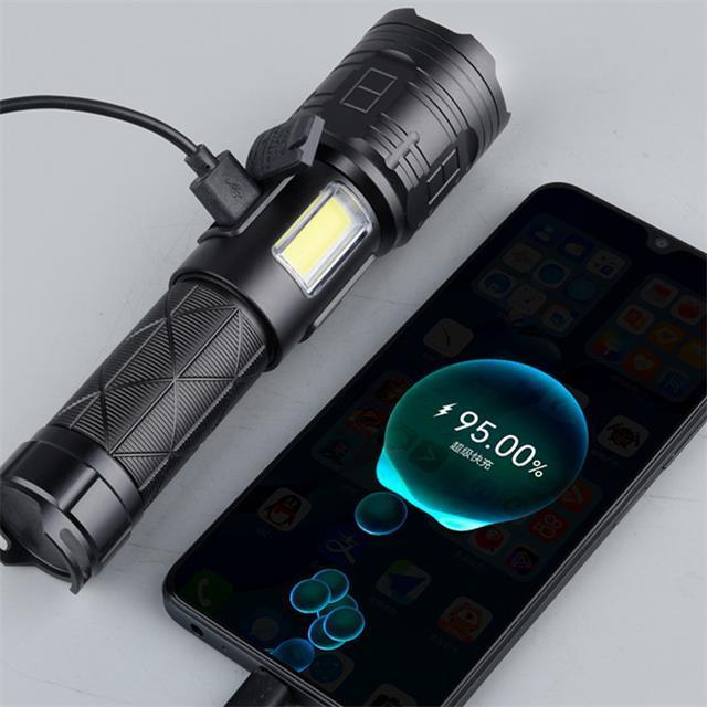 rechargeable strong light torch 3000 m range most powerful flashlight 2000 lumen flashlight tactical