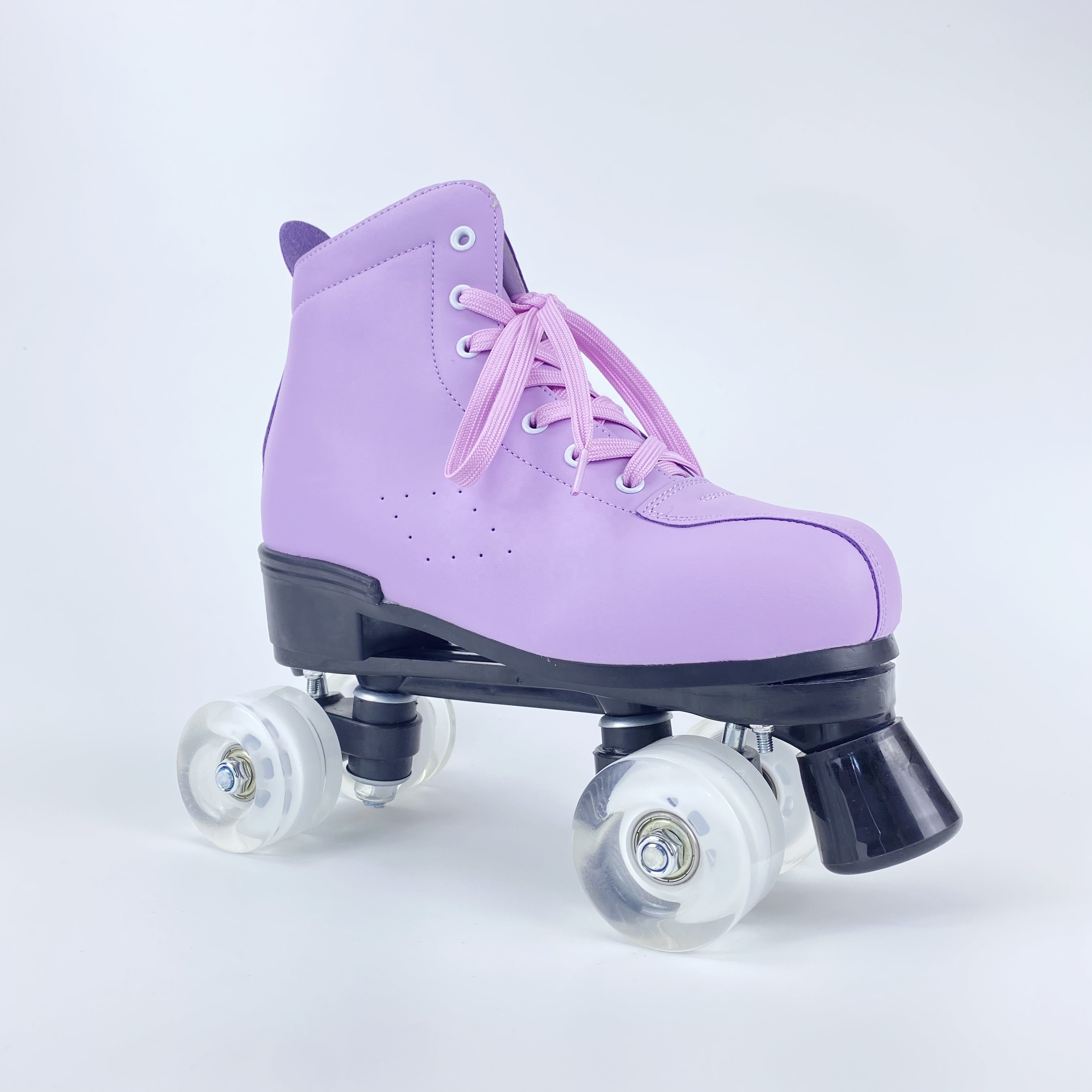 Professional Indoor Outdoor Four-Wheel Shiny Roller Skates for Girls Unisex