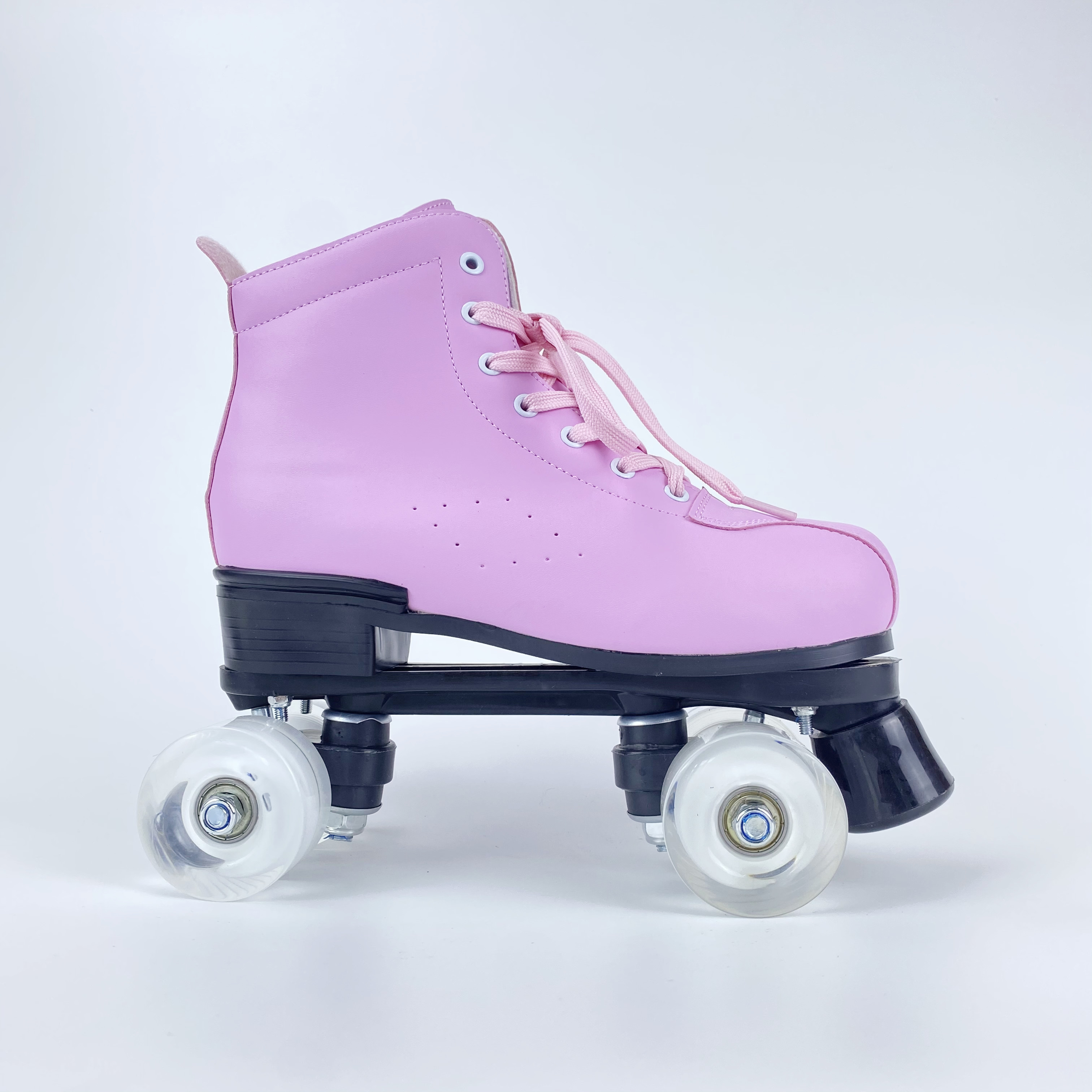 Professional Indoor Outdoor Four-Wheel Shiny Roller Skates for Girls Unisex