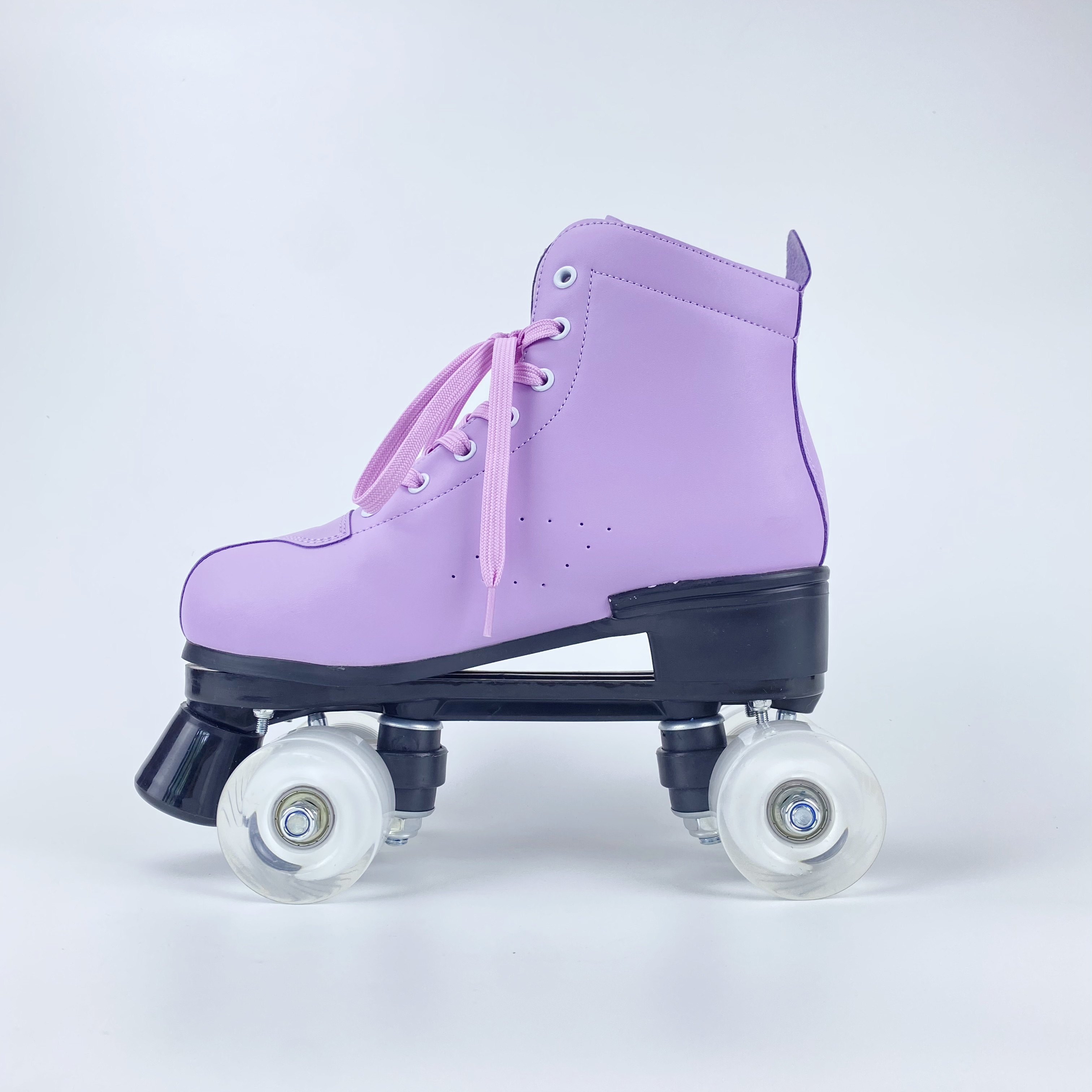 Professional Indoor Outdoor Four-Wheel Shiny Roller Skates for Girls Unisex