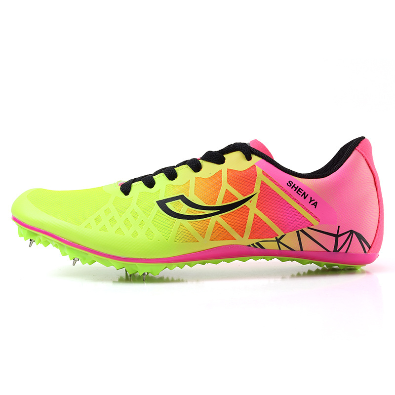 Chinese factory cheap wholesale fashion running spikes track, high quality track and field running shoes,