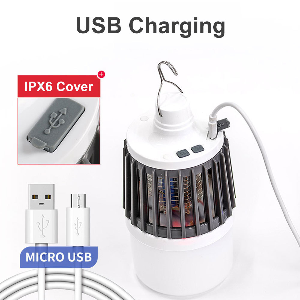 Indoor USB Charger 2 In 1 Led Bug Bulb Zapper Mosquito Killer Lamp with Remote Control