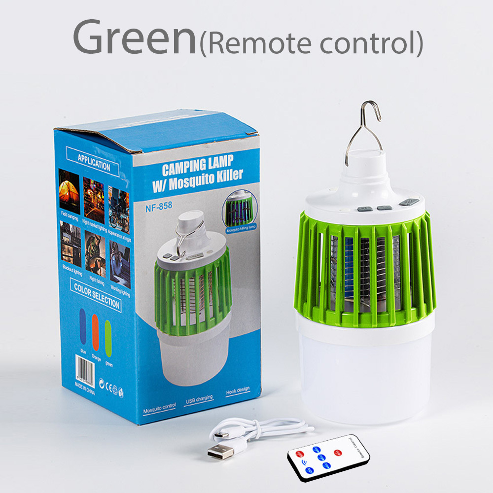 Indoor USB Charger 2 In 1 Led Bug Bulb Zapper Mosquito Killer Lamp with Remote Control