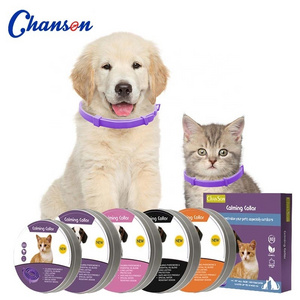 Chanson Factory Free Samples Customized Logo Anxiety Reduce Pet Pheromone Calming Collars for Dogs and Cats