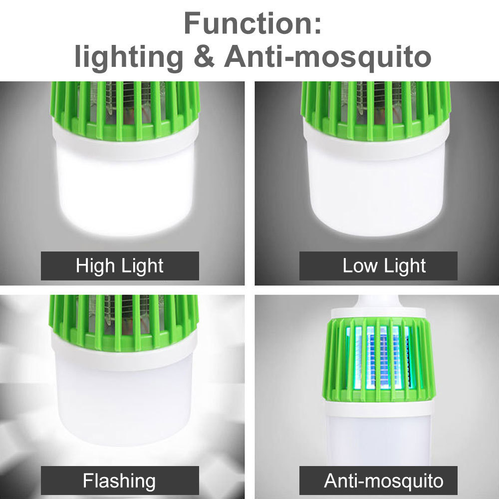 2 in 1 waterproof outdoor and indoor Camping LED Bug Zapper