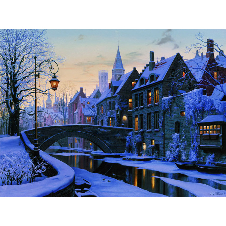 led canvas wall art christmas wall art prints winter landscape pictures light up frame for wall decorative room painting