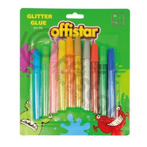 Wholesale eco non toxic kids school art diy adhesive glitter glue pen for crafting