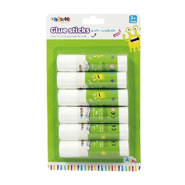 Custom print mini 9g 6pk PVA school office paper soild glue stick for kids