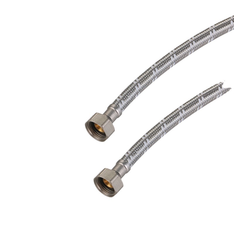 High Quality Stainless Steel Wire Braided Brass Core Flexible Metal Hose For Bathroom Kitchen Faucet Connector