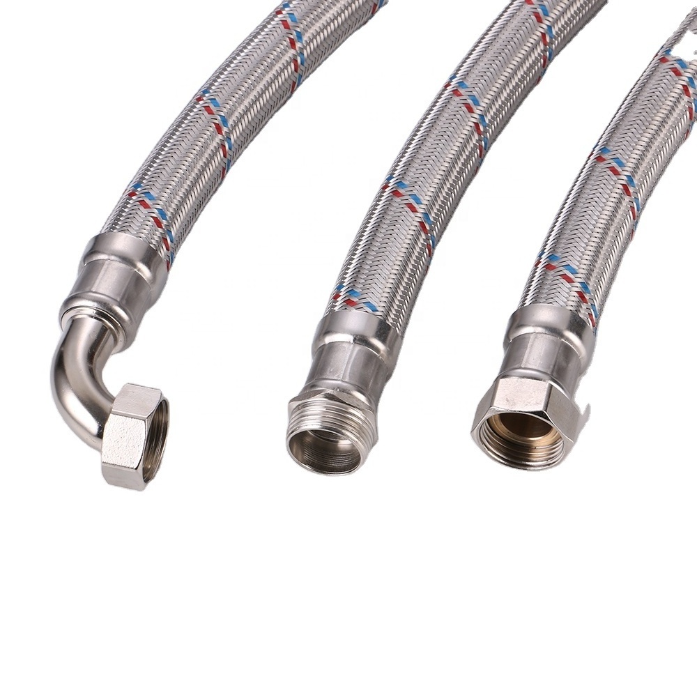 32mm/26mm Stainless Steel Aluminum Braided Hose(red&blue)