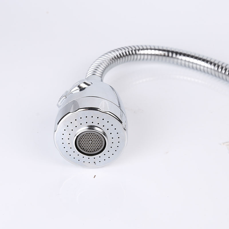 Kitchen Faucet Pull-out Spray Head Two Ways of Water Outlet Flexible Hose Polished