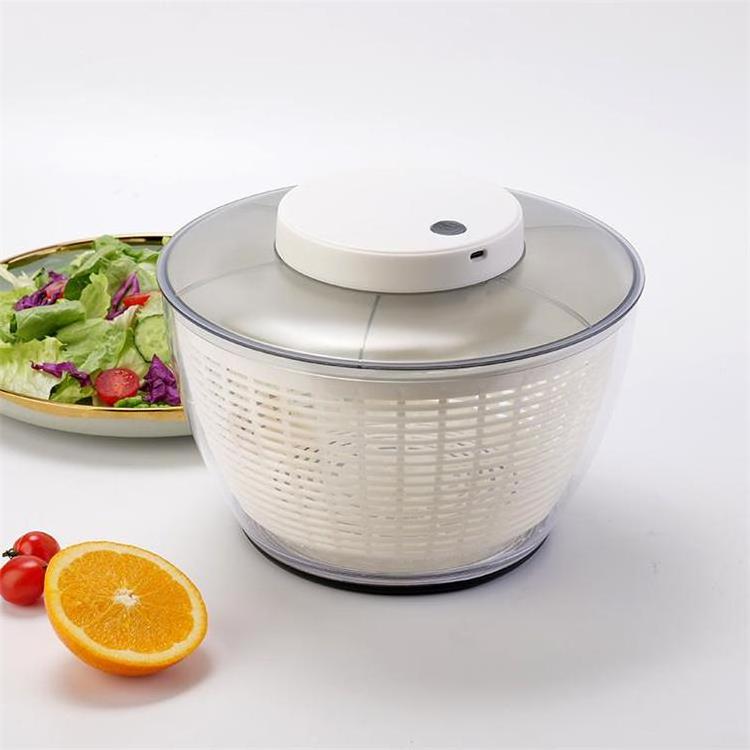 2.8/4.75/6 L Electric Salad Spinner USB Rechargeable Vegetable Washer And Dryer Kitchen Vegetable Spinner with Bowl