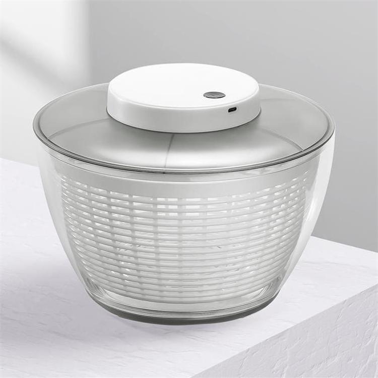 2.8/4.75/6 L Electric Salad Spinner USB Rechargeable Vegetable Washer And Dryer Kitchen Vegetable Spinner with Bowl