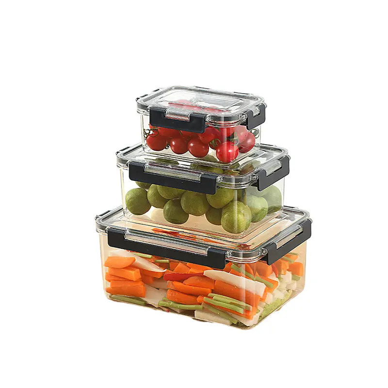 Chicheng Factory Directly Sells Newly Designed Kitchen Food Preservation Box with Four Sides Locking and Watertight Lunch Box