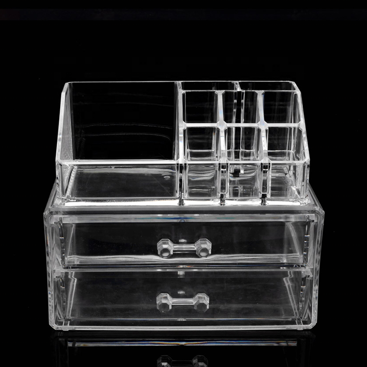 original manufacturer hot selling acrylic makeup organizer with drawers