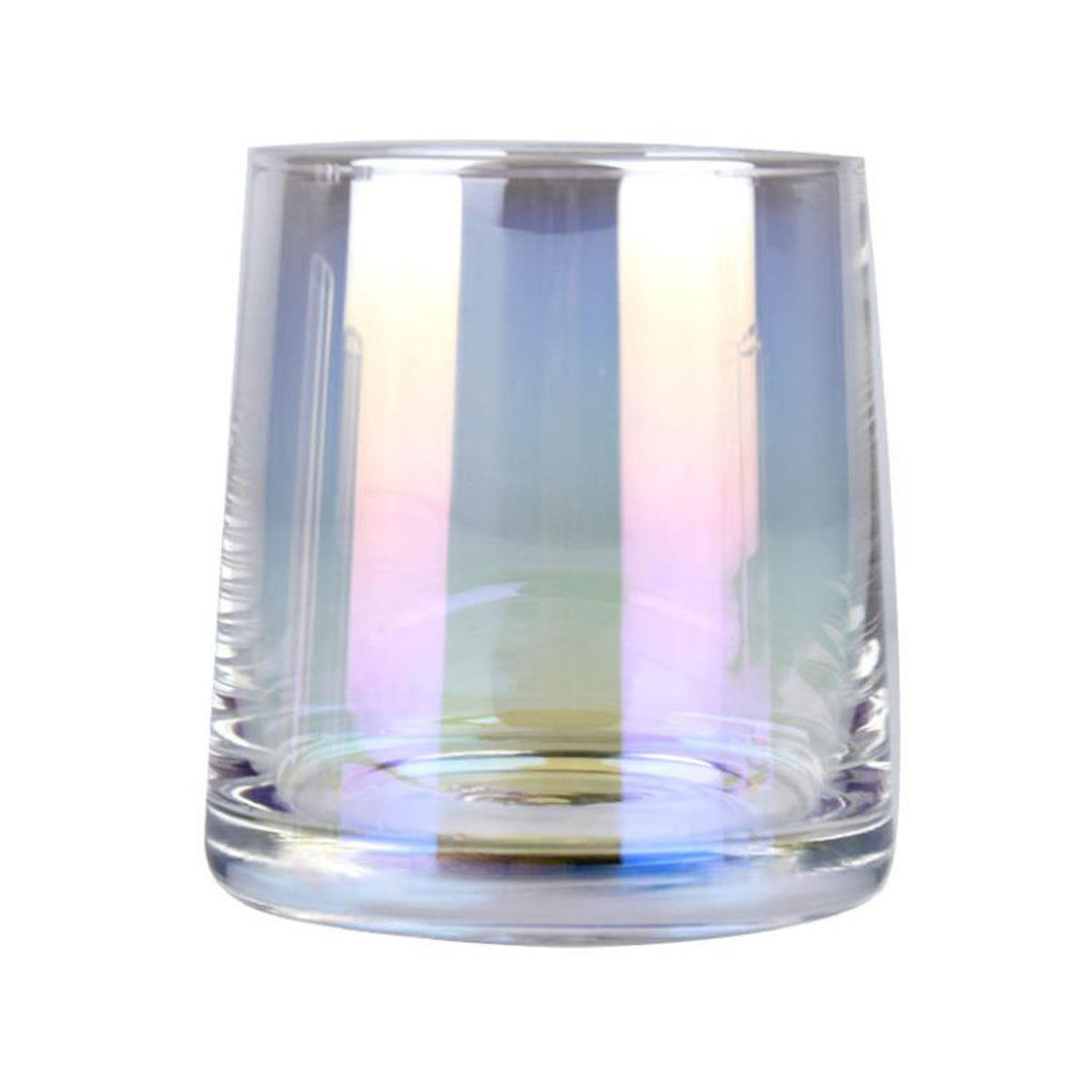 Luxury empty unique holographic rainbow glass candle jars 8oz 10 oz glass jar candle 250ml 300 ml glass jar for scented candle