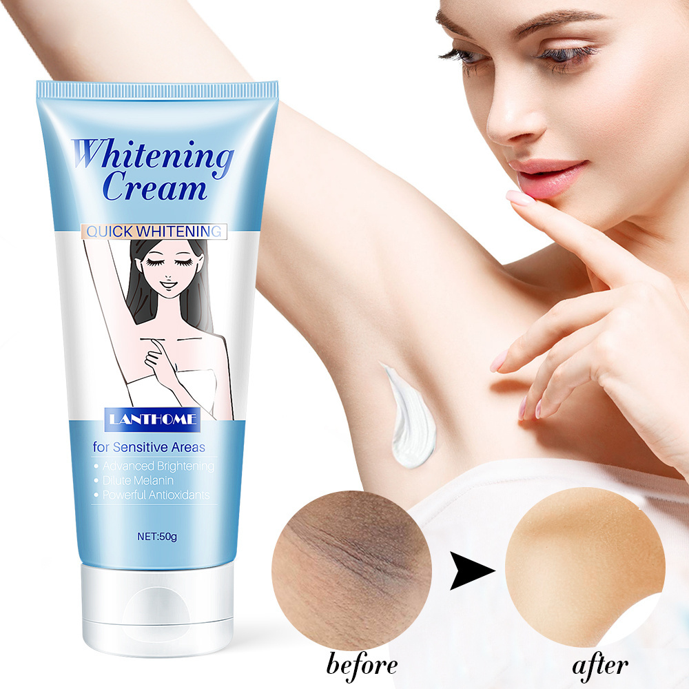 New Arrival 50g Natural Nourishing Body Underarm Armpit Legs Back Underarm Quick Intimate Whitening Cream For Sensitives Areas