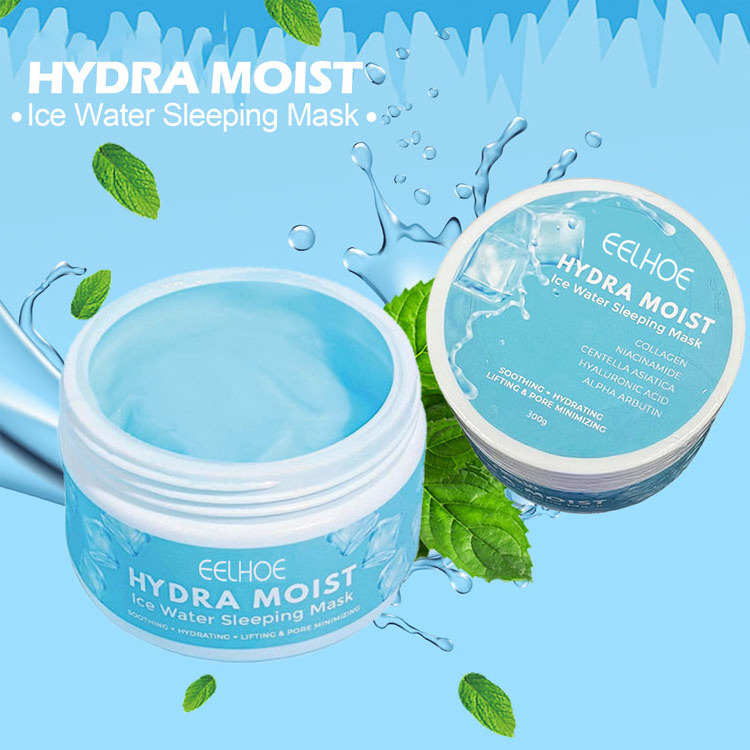 High Quality Deeply Hydrates skin Moisturizing Brightening skin Treat dryness Hydra Moist Ice Water Sleeping Mask