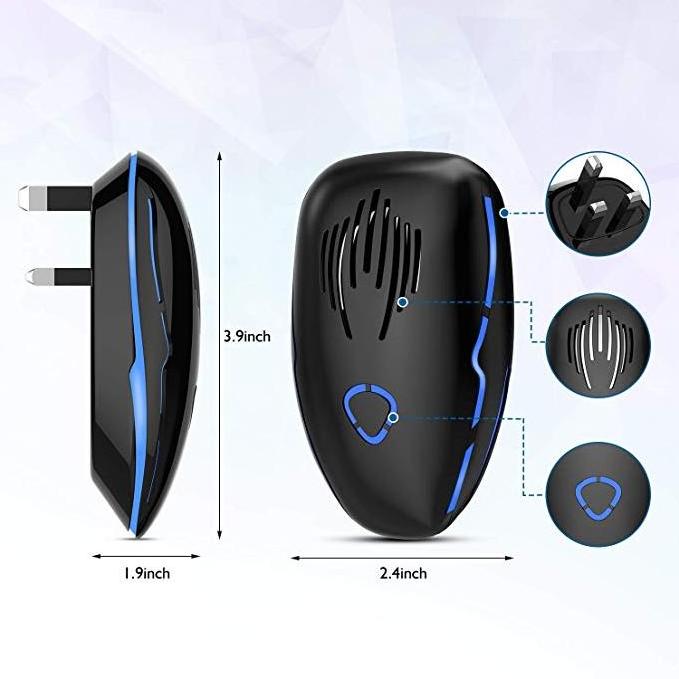 2022 Hot Sale Electronic Pest Repeller Plug Ultrasonic Mouse Rat Insect Control Flea Ant Traps in US Size Bird-friendly Boxed