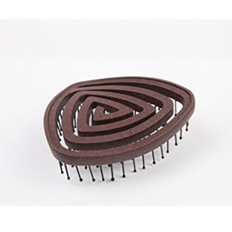 100% Eco-friendly Scalp Massage Waterproof Soft Wheat Straw Material Flexible Teeth Detangling Hair Brush