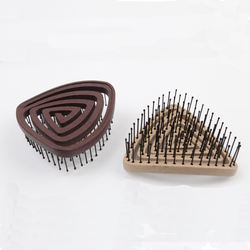 100% Eco-friendly Scalp Massage Waterproof Soft Wheat Straw Material Flexible Teeth Detangling Hair Brush