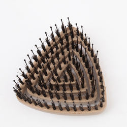 100% Eco-friendly Scalp Massage Waterproof Soft Wheat Straw Material Flexible Teeth Detangling Hair Brush