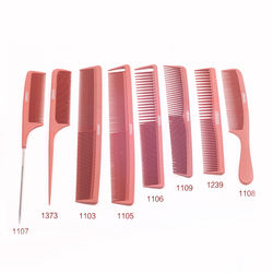 EUREKA 8SET-AC Anti Static Heat Resistant Barber Comb Carbon Hair Metal Precision Rat Tail Hair Parting Carbon Comb Set