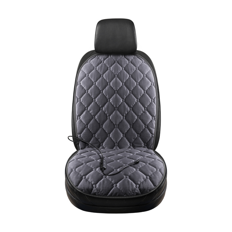 2024Universal 12V Heated Car Seat Cushion  /Cushion Driver Electric Heated Seat /Cushion with Full Back Support